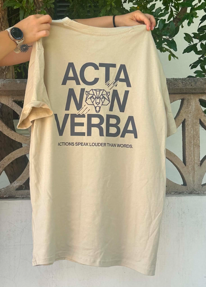 Acta Non Verba beige T-shirt