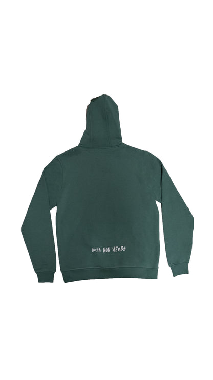 Acta non verba Green Hoodie